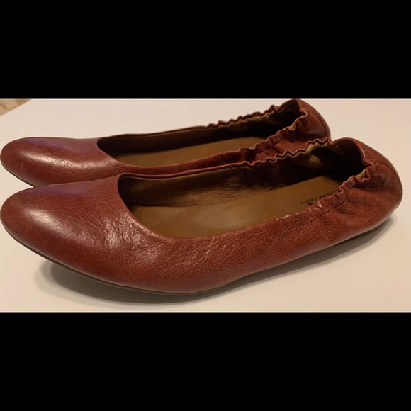 KorkEase Shoes Kork Ease Brown Tan Leather Ballet Flats Size Poshmark